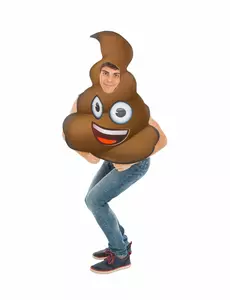 Dorosły kostium Emoji kupy