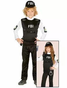 Kostium FBI dla dzieci, Rozmiar: 5-6 lat (110-115 cm)