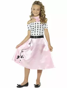 Kostium panna dziewczęca z lat 50. dla dziewczynki, Rozmiar: 7-9 lat (130/143 cm)