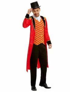 Czerwony kostium Ringmaster dla mężczyzn, Rozmiar: X-Large