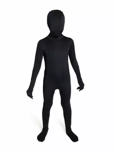 Morphsuits Dziecięcy czarny kombinezon, Rozmiar: 10-12 latL(136-152 cm)
