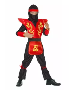 Kostium ninja z motywami smoka dla chłopców, Rozmiar: 3-5 lat (110 cm)