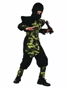 Kostium wojskowego ninja na szelkach dla chłopca, Rozmiar: 4-6 lat (110-120 cm)