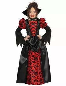 Szlachetna hrabina wampirzyca kostium na Halloween, Rozmiar: 3-4 lat (95-105 cm)