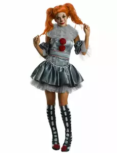 Sukienka-kostium Pennywise dla kobiet, Rozmiar: Large