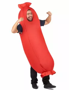 Kostium czerwona kiełbasa dla dorosłych