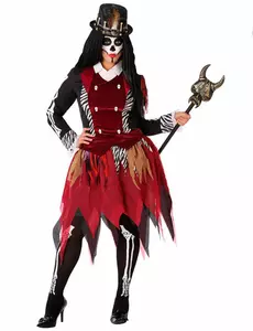 Kostium wiedźma voodoo duży rozmiar damski, Rozmiar: X-Large