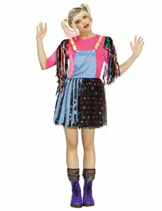 Kostium złoczyńcy Harlequin dla kobiet, Rozmiar: Medium/Large (42/46)