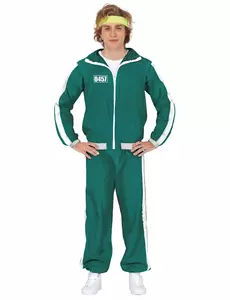 Numer 457 Męski Zielony Dres Uczestnika, Rozmiar: Medium (48-50)