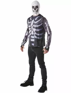 Zestaw Fortnite Skull Trooper dla dorosłych — koszulka i kominiarka, Rozmiar: Large