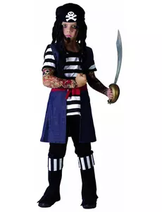 Kostium wytatuowanego pirata dla chłopca, Rozmiar: 4-6 lat (110-120 cm)