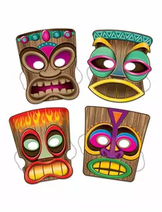 4 maski Tiki