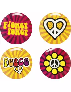 4 szpilki Flower Power Hippie