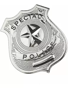 Odznaka metalowego policjanta dla dorosłych