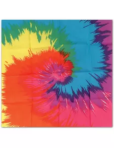 Multikolorowa bandamka hipisowska 55 x 55 cm