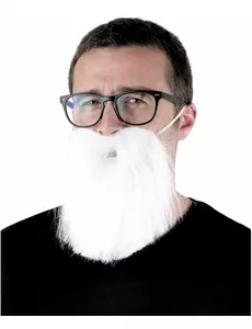 Dorosła biała broda hipsterska