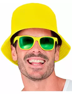 Neonowy żółty kapelusz Bob dla dorosłych