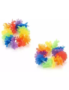 2 wielokolorowe bransoletki hawajskie
