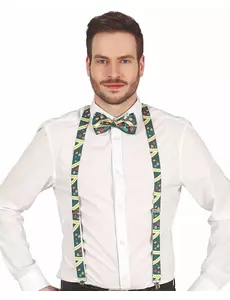 Zielone szelki świąteczne dla dorosłych