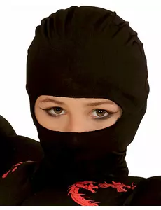 Czarna kominiarka dla dzieci ninja