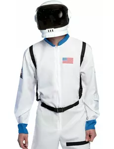 Biały kask astronauty dla dorosłych