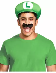 Czapka i wąsy Luigi™ dla dorosłych