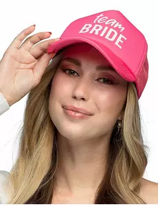 Różowa czapka Team Bride dla dorosłych