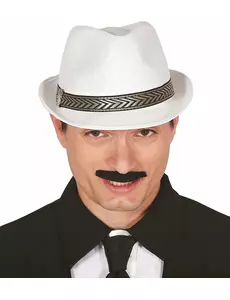 Biały kapelusz trilby borsalino dla dorosłych