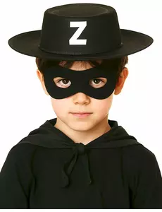 Czarna zamaskowana czapka strażnika dla dzieci