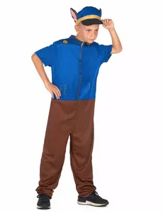 Niebieski kostium psa policyjnego dla dzieci, Rozmiar: 10-12 lat (130-140 cm)