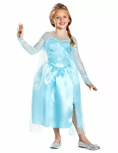 Klasyczny kostium Elsy Frozen™ dla dziewczynki, Rozmiar: 7-8 lat (124 - 136 cm)