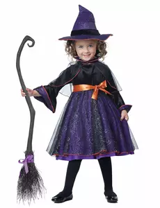 Deluxe kostium czarownicy Abracadabra dla dziewczynek, Rozmiar: 3-4 lat(101 cm)