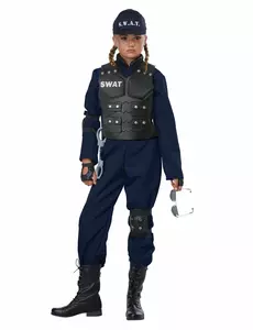 Kostium Swat deluxe dla dzieci, Rozmiar: 10-12 lat (148 cm)