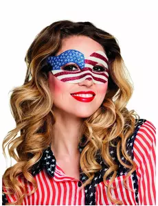Damski wilk cekinowy w barwach USA
