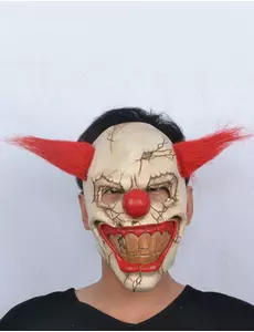 Halloweenowa maska złego klauna dla dorosłych