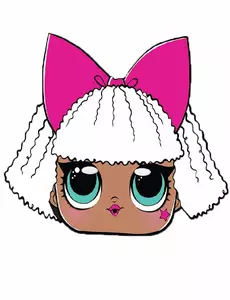 Kartonowa maska LOL Surprise™ Diva