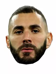 Maska kartonowa Karim Benzema