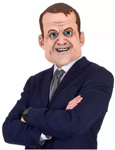 Dorosła maska humoru lateksowego Emmanuela