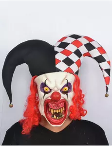 Maska lateksowa dla dorosłych Halloween Creepy Joker