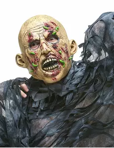 Maska lateksowa zgniłe zombie dla dorosłych