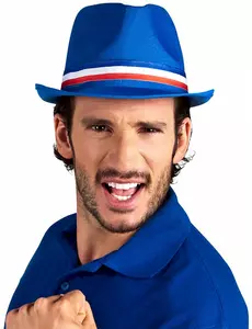 Niebieska czapka gangstera Francja dorosły kibic