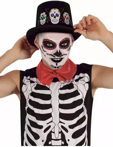 Rozświetlająca czapka dla dorosłych Dia de los muertos