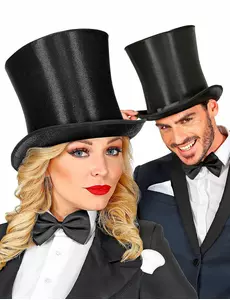Satynowy Top Hat Deluxe dla dorosłych
