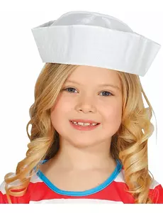 Dziecięca biała czapka marynarska