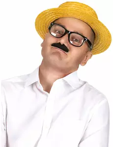 Żółty słomkowy kapelusz gondoliera