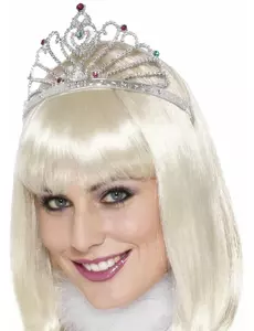 Dorosła srebrna tiara