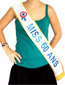 Szarfa Miss 60 lat