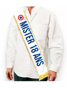 Trójkolorowy szalik Mister 18 lat