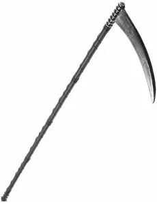 Kosa plastikowa na Halloween 138 cm