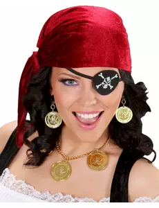 Naszyjnik i kolczyki dla dorosłych piratów